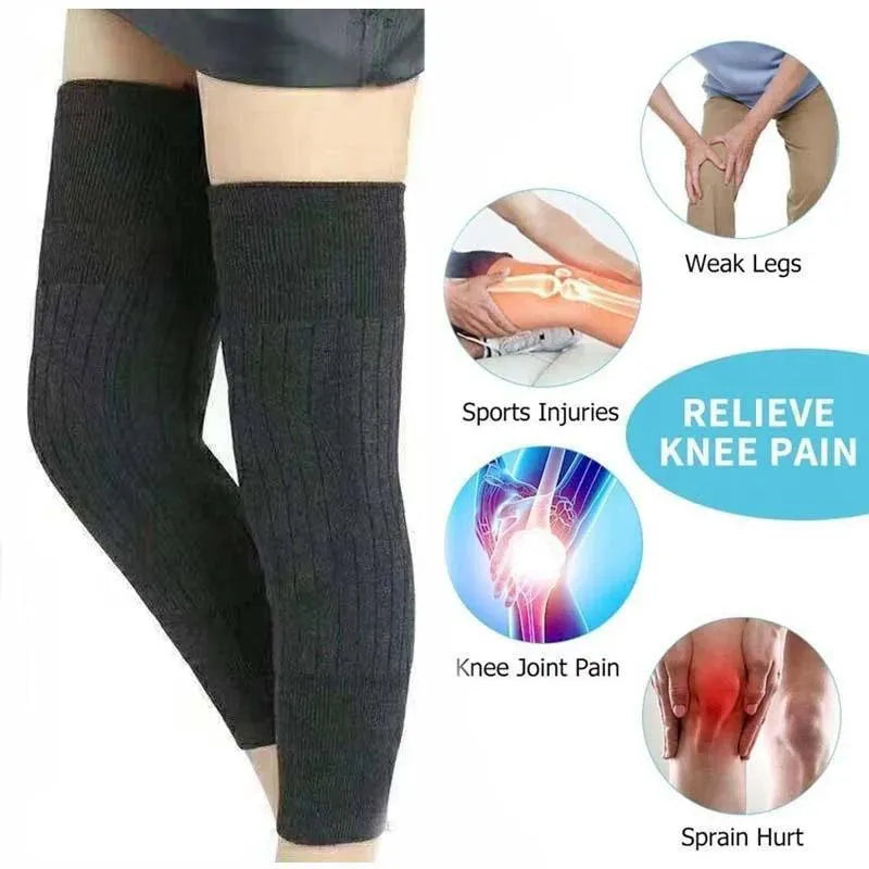 ❄️🦵 Premium Wool Knee Warmers – Ultra Warm & Pain Relief Support (2 Pcs Set)