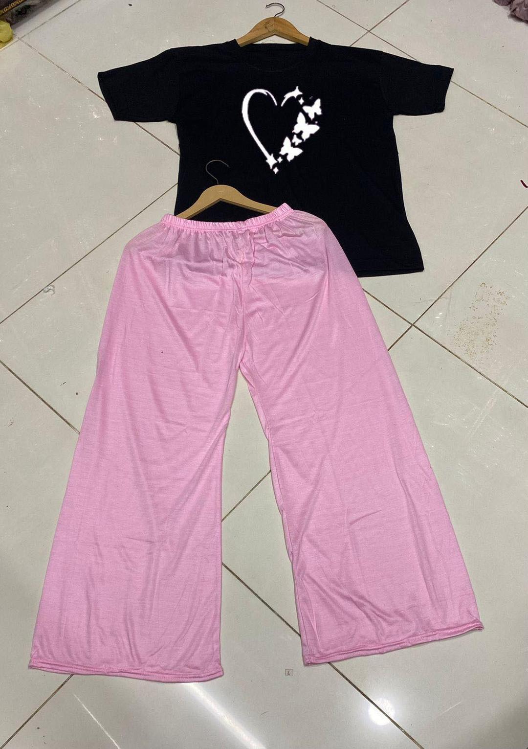 Comfortable Women's Printed Cotton Jersey Night Suit - 2 Pcs