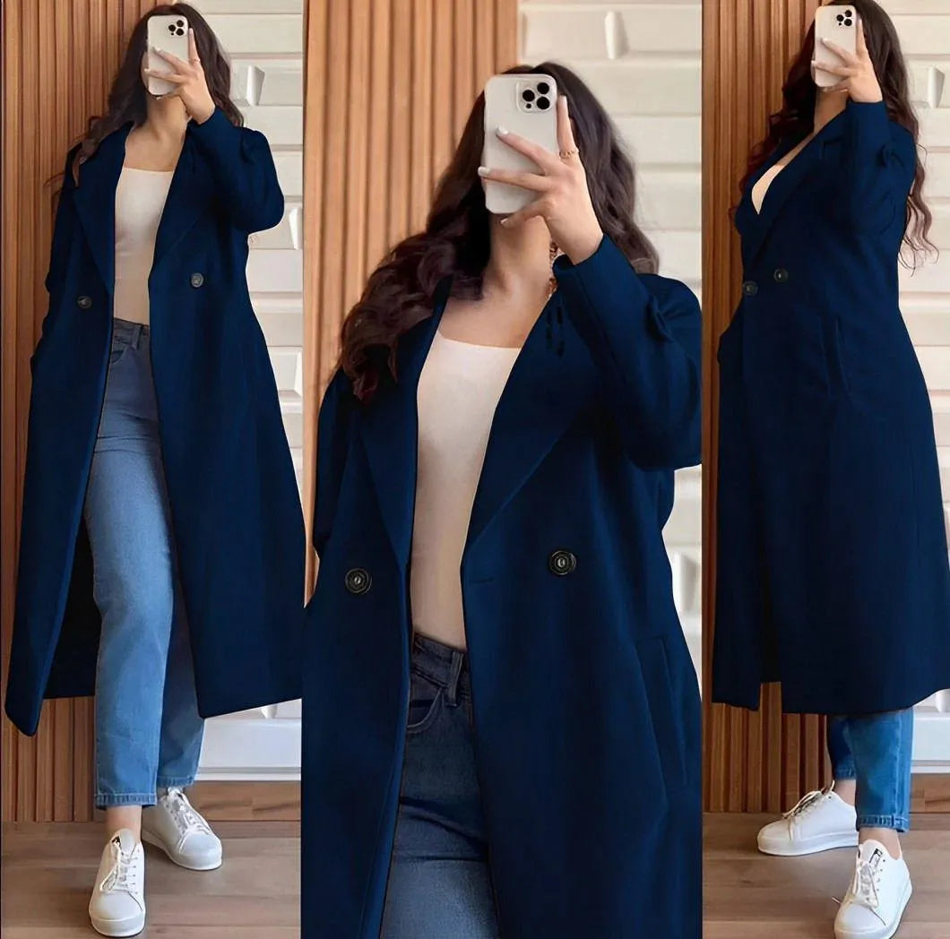 (Copy) LifeStyle Brand Stylish Fleece Overcoat - 1 Pc Women's Stitched Fashion