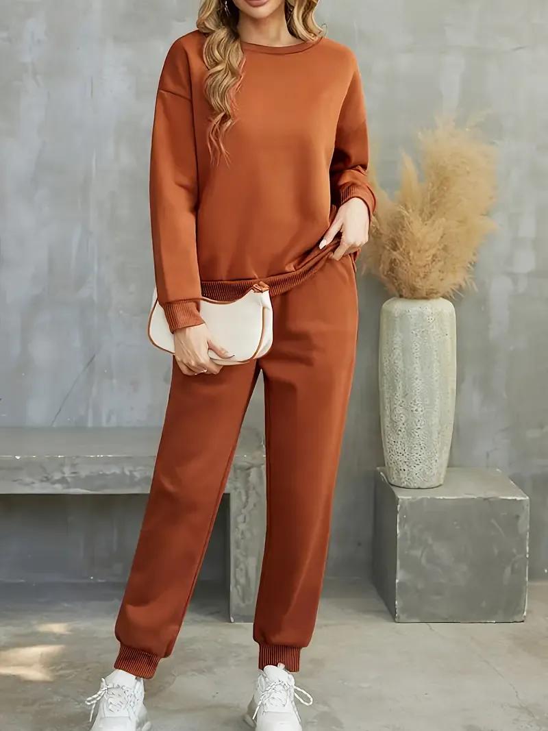 Comfortable Women's Stitched Soft and Shining Fleece Plain Tracksuit