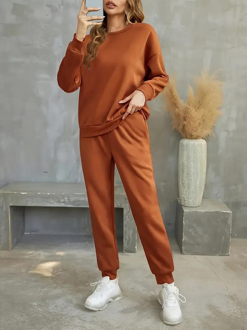 Comfortable Women's Stitched Soft and Shining Fleece Plain Tracksuit