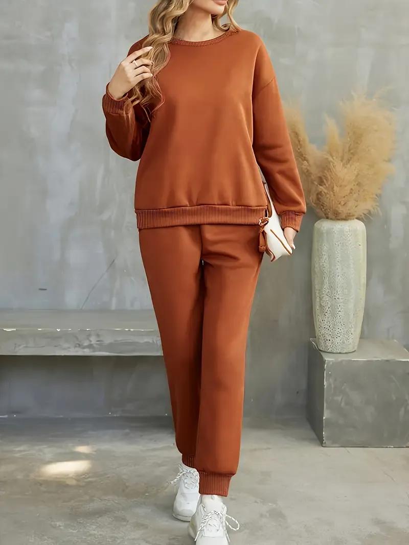 Comfortable Women's Stitched Soft and Shining Fleece Plain Tracksuit