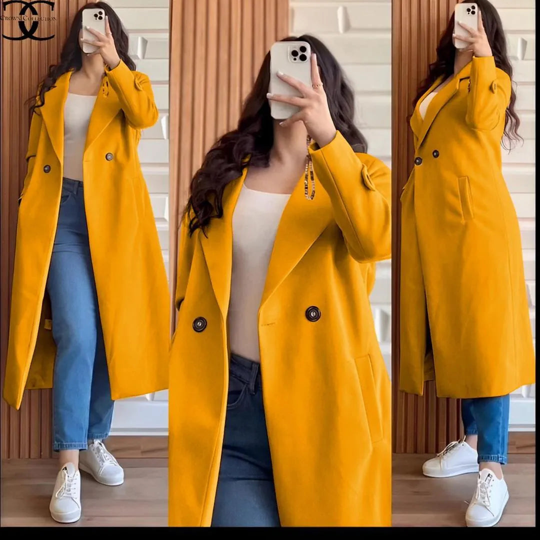 (Copy) LifeStyle Brand Stylish Fleece Overcoat - 1 Pc Women's Stitched Fashion