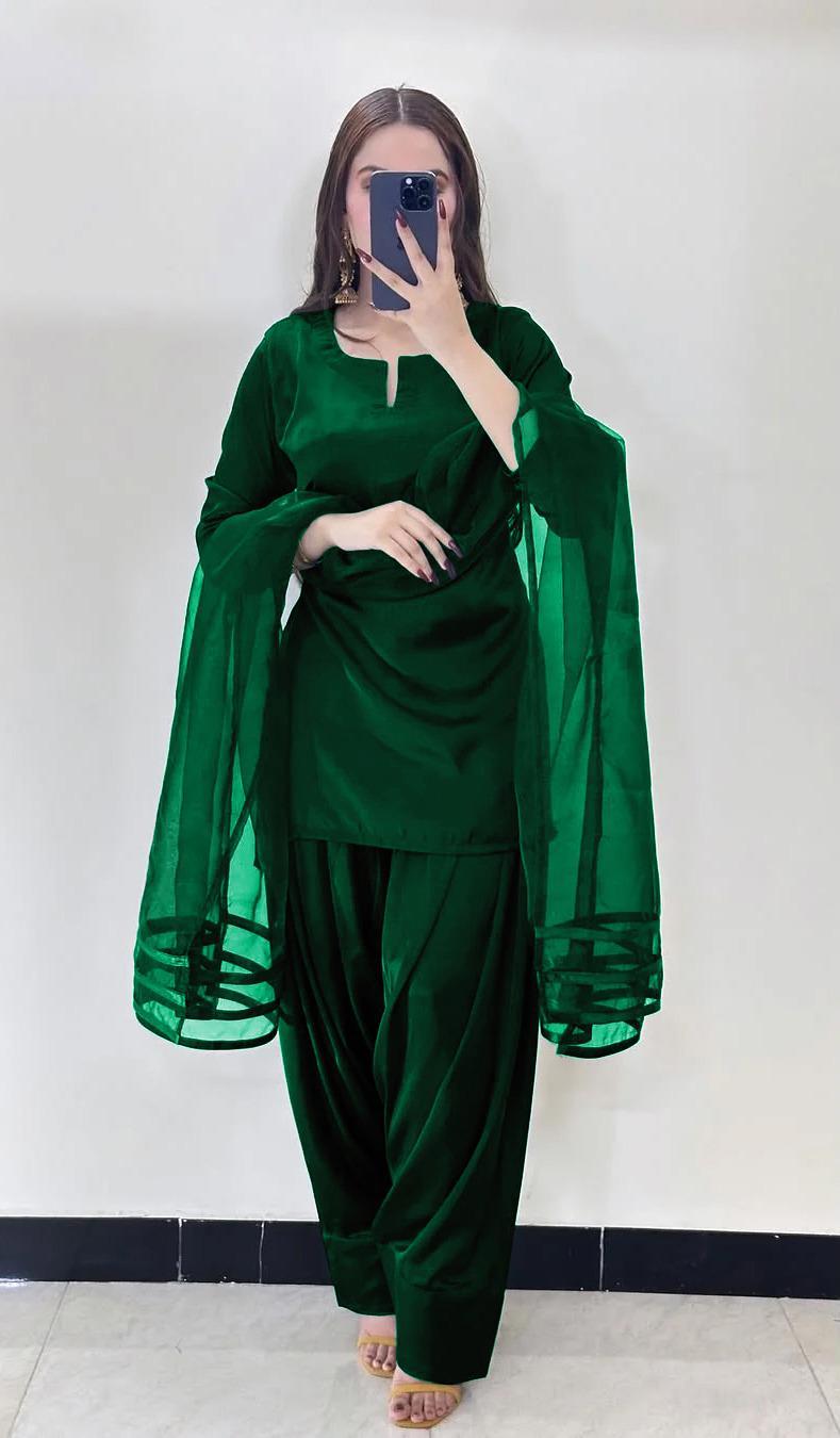 Event function plain 3 Pcs Women's Stitched Plain Suit