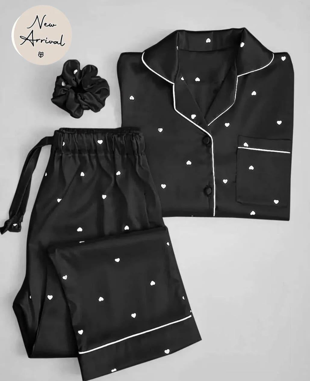 2 Pcs Women's Stitched Night Suit 4 colours available