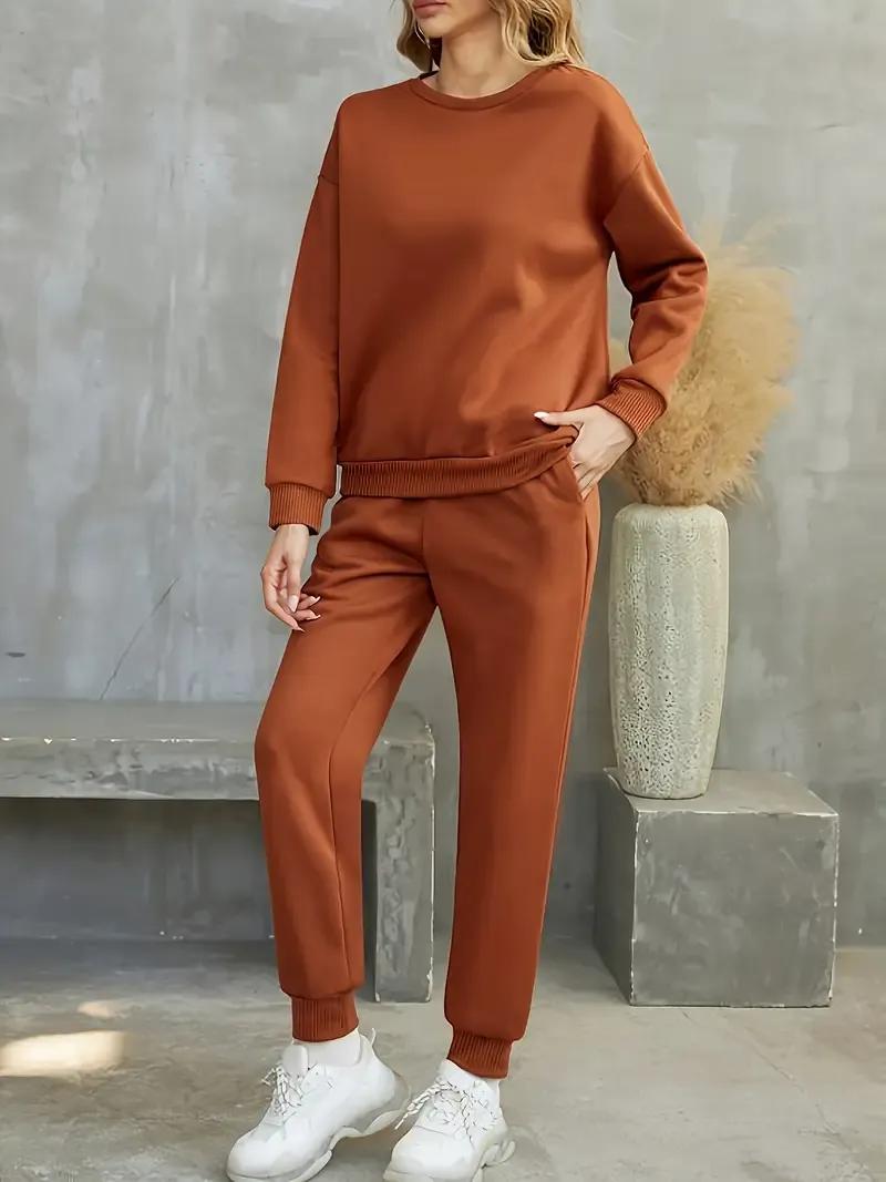 Comfortable Women's Stitched Soft and Shining Fleece Plain Tracksuit