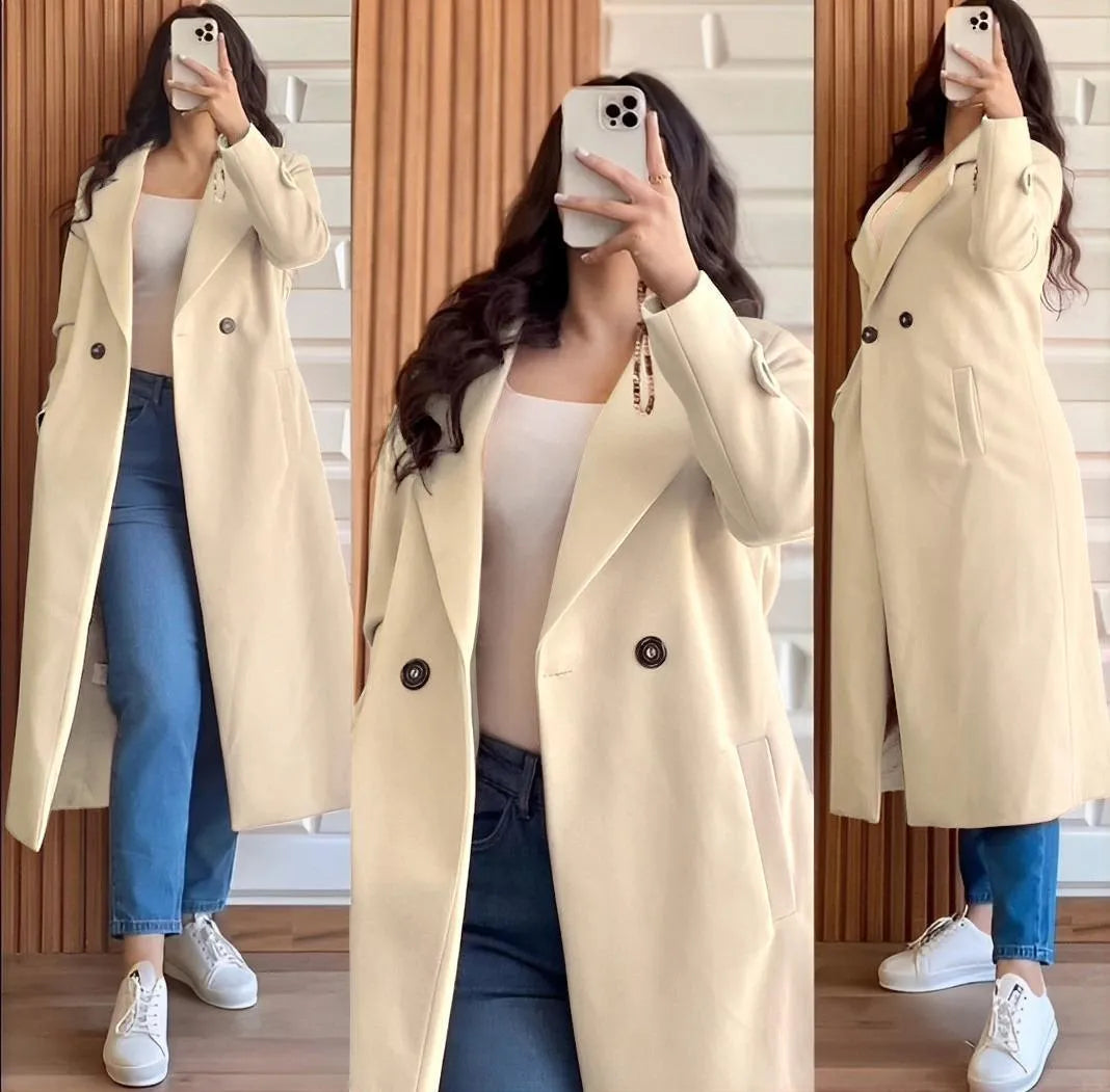 (Copy) LifeStyle Brand Stylish Fleece Overcoat - 1 Pc Women's Stitched Fashion